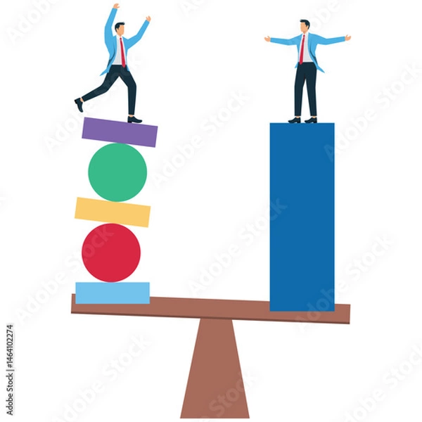 Obraz Stability and risk concept