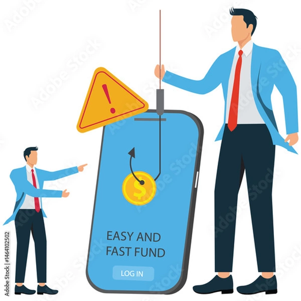 Fototapeta Cyber crime hacker attack internet fraud concept