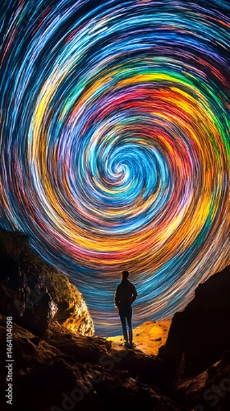 Fototapeta Ethereal Dance of Lights: Unveiling the Hidden Harmonies of Time through Slow Shutter Photography