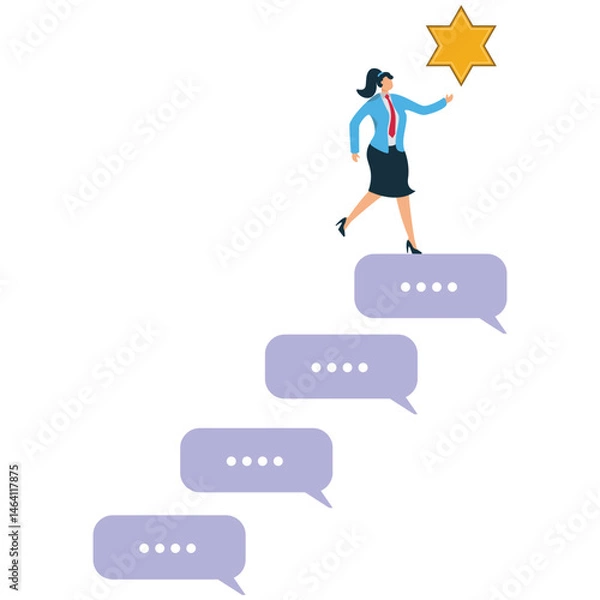 Obraz Feedback and comment for success concept