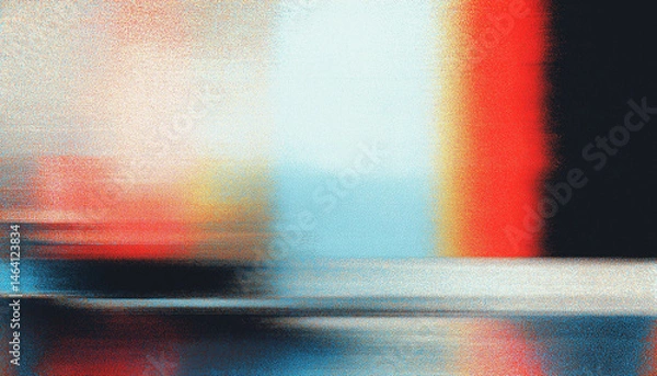 Obraz Vintage VHS Glitch Texture – Retro Analog CRT Screen with Static Noise, Scanlines, Chromatic Aberration, and Distorted 80s–90s Broadcast Artifacts for Nostalgic Lo-Fi Design
