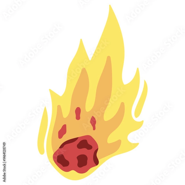 Obraz Falling Asteroid Element