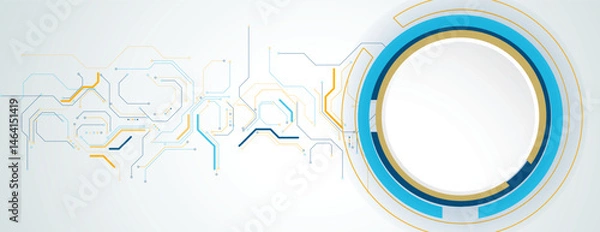 Fototapeta Abstract circuit technology concept background