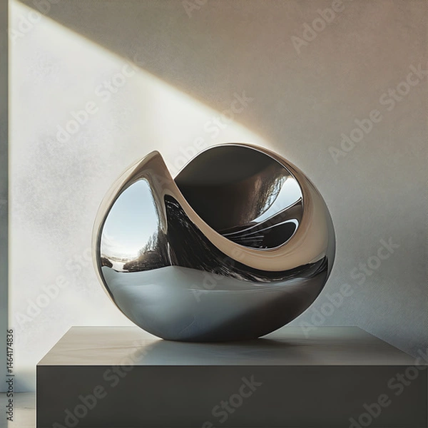 Fototapeta Interplay of Form and Light in Modern Sculpture Photography