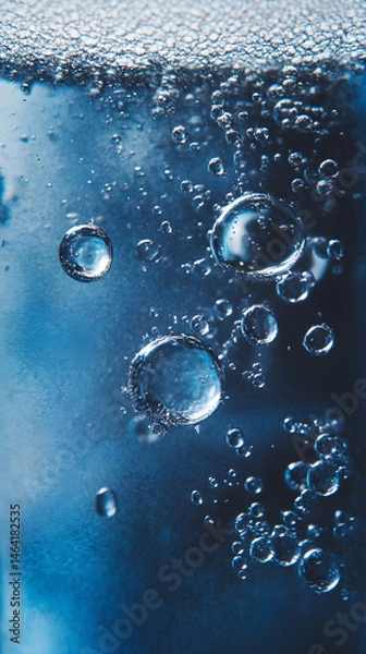 Obraz Effervescent Refreshment: Bubbles and Shine in Refreshing Soda Photography