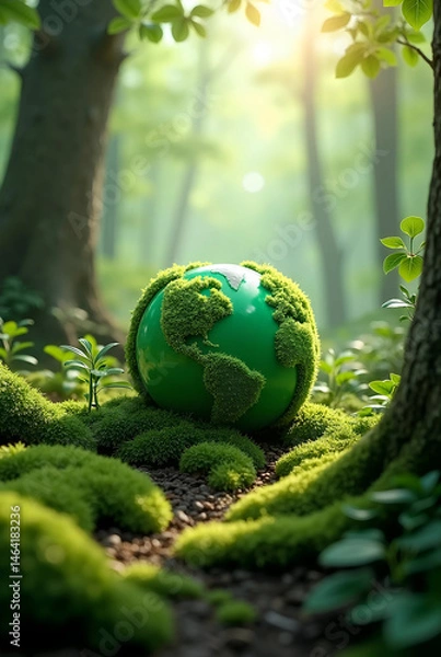 Obraz earth in the forest