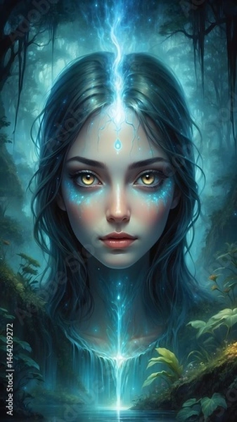 Obraz Fantasy Gemälde - Frauenportrait