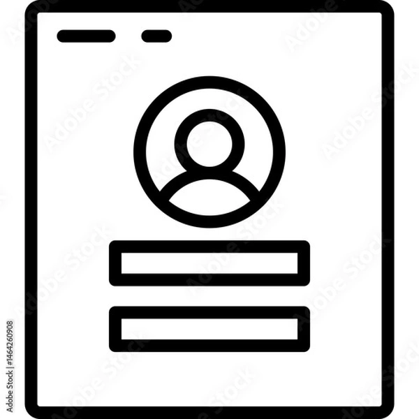 Obraz login page vector icon