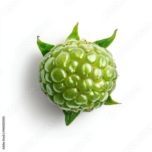 Fototapeta Green Raspberry Top View