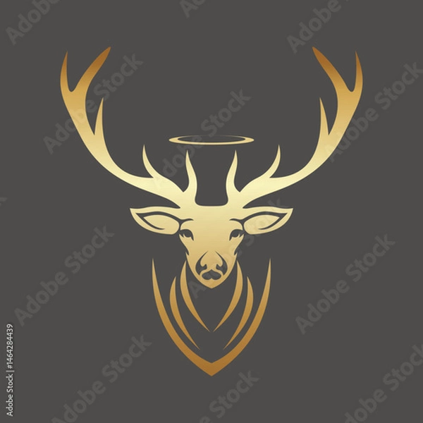 Obraz Deer logo vector template