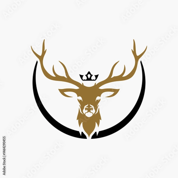 Fototapeta Deer logo vector template