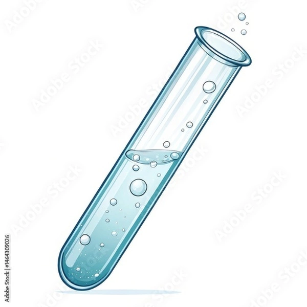 Fototapeta test tube with red liquid