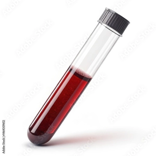 Obraz test tube isolated on white background