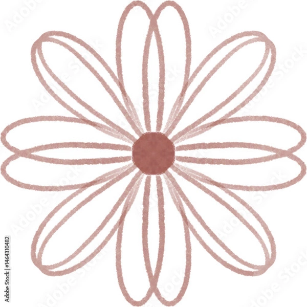 Obraz hand drawn flower