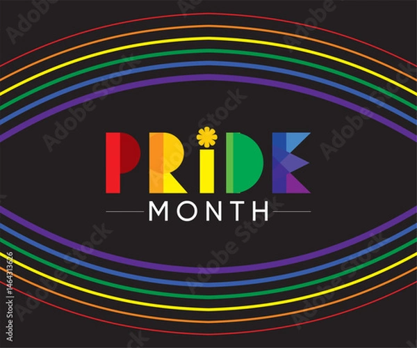 Obraz Pride Month, celebrated annually in June, is a time for the LGBTQ community and their allies to celebrate love, diversity, and acceptance.