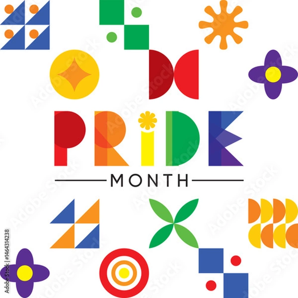 Obraz Pride Month, celebrated annually in June, is a time for the LGBTQ community and their allies to celebrate love, diversity, and acceptance.