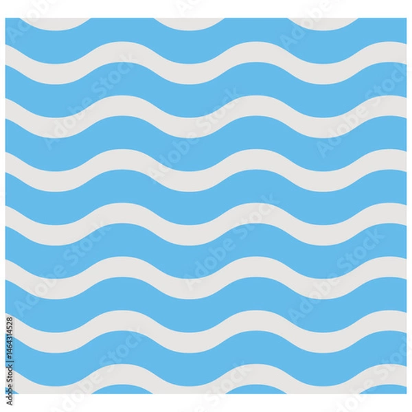 Obraz 優しいブルーとグレーの波模様