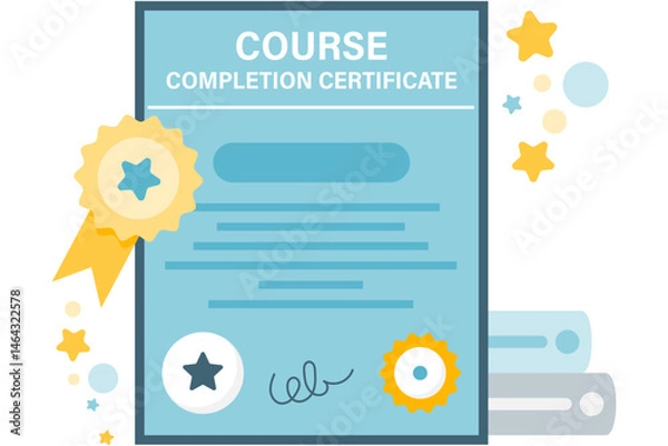 Obraz course completion certificate