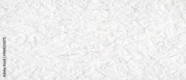 Obraz Vector crumpled paper texture in light gray and white tones. Abstract seamless background with a wrinkled sheet effect, resembling mulberry or handmade paper. Perfect for packaging design, backgrounds
