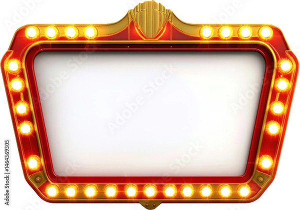 Obraz Vintage Retro Movie Theater Screen