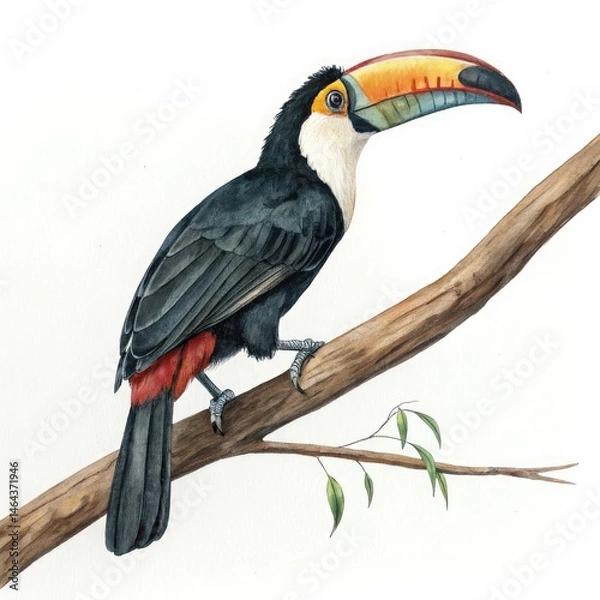 Obraz toucan isolated on white background