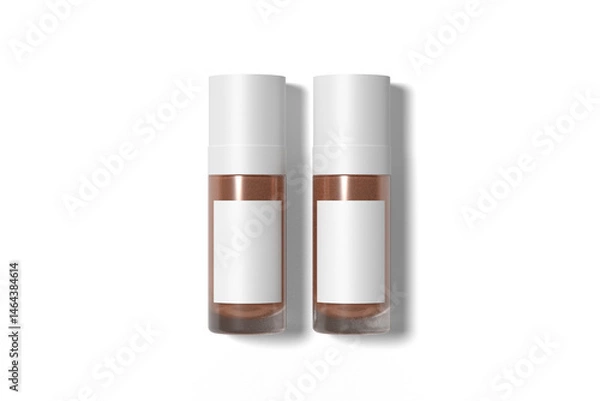 Obraz Realistic Cosmetic Perfume Bottle Mockup on White Background