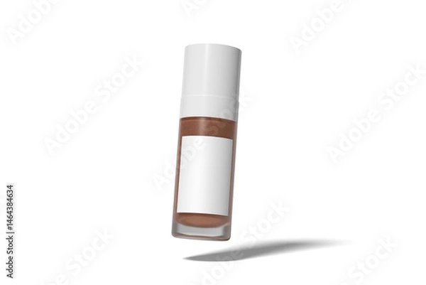 Obraz Realistic Cosmetic Perfume Bottle Mockup on White Background