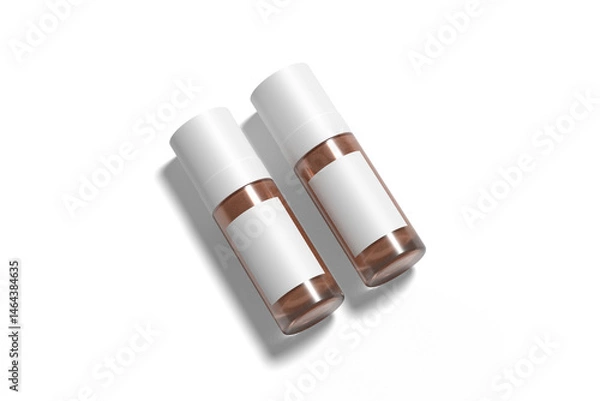 Obraz Realistic Cosmetic Perfume Bottle Mockup on White Background