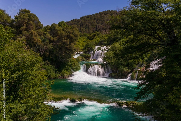 Obraz Tranquil Mountain Landscape with Water Reflections