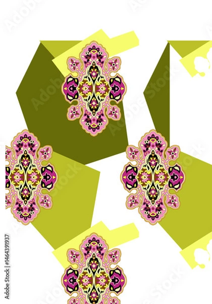 Obraz Most beautifull draw allover pattern in high resolution