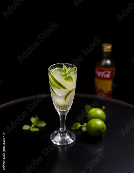 Fototapeta cocktail with lime