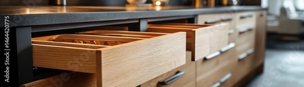 Obraz Transform your kitchen with efficient cabinet dividers and pullout baskets for better organization and easy access to your essentials.