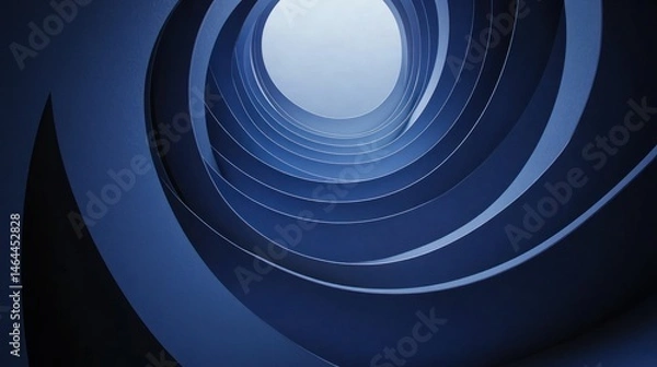 Obraz Abstract Architectural Spiral Tunnel