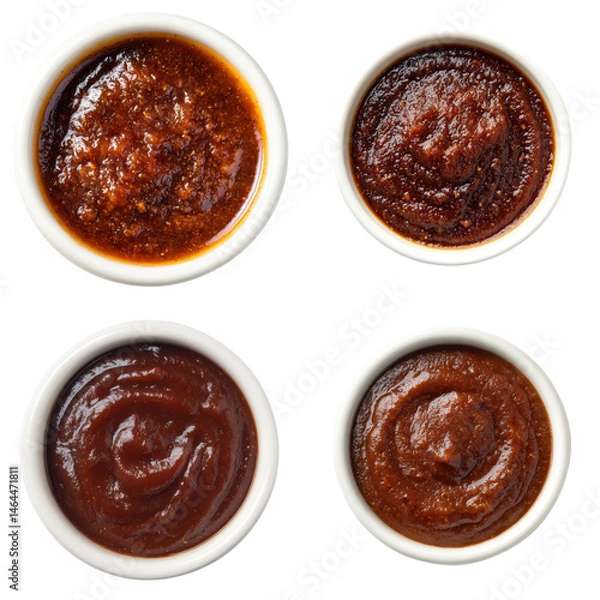 Obraz Chipotle Barbecue Sauce, Ramekin, Top View