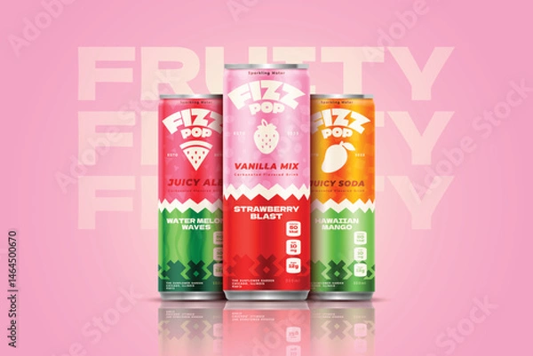 Obraz Realistic Gourmet Can Packaging Composition