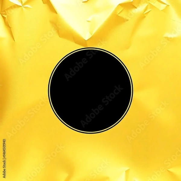 Obraz Elegant blank logo mockup on golden foil texture