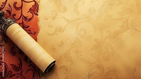 Obraz Paper Silk Scroll Background