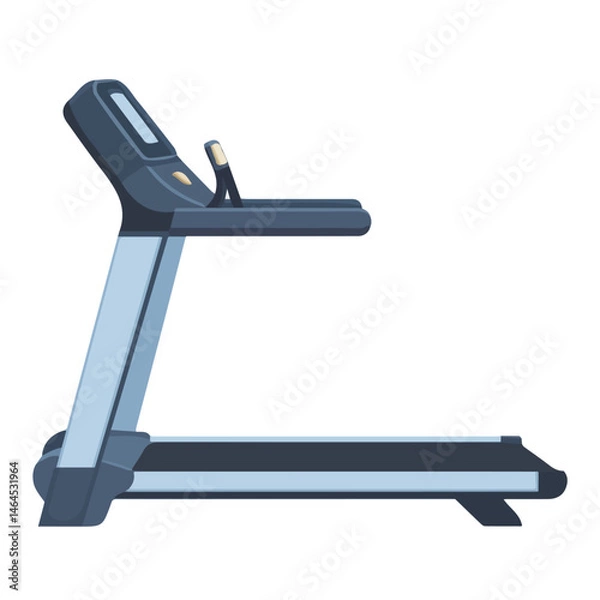 Obraz Treadmill 2D flat vector illustration, isolated on a white background.