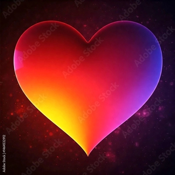 Obraz colored heart, photo background heart
