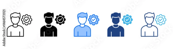 Fototapeta Accountability Icon Set With Multiple Style Collection 