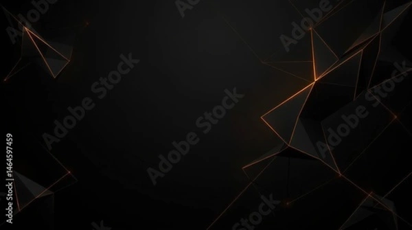 Obraz Modern geometric design showcasing dynamic shapes and vibrant light in an abstract space