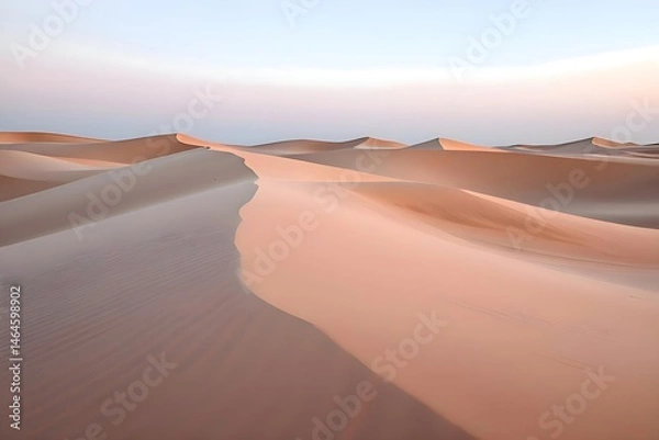 Obraz Tranquil Pink Dune Poster in Slate