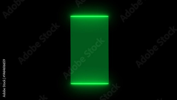 Fototapeta HUD GUI futuristic element, Sci fi concept neon line Isolated on Black Background