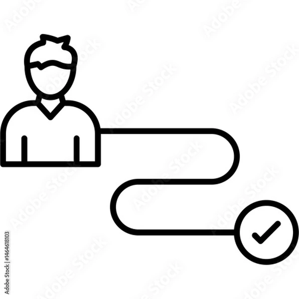 Obraz Mentor Journey Map Icon