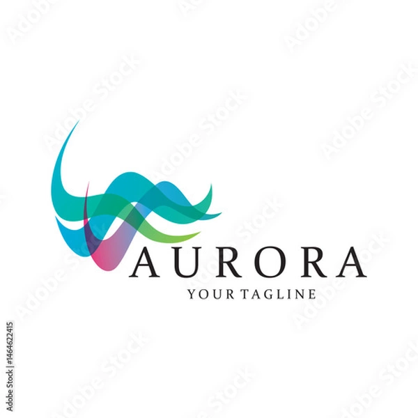 Obraz aurora logo design icon illustration vector template