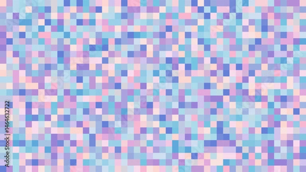 Fototapeta ABSTRACT RANDOM SQUARE PATTERN PIXEL BACKGROUND FLAT PASTEL COLORFUL SHAPES DESIGN VECTOR TEMPLATE FOR WALLPAPER, COVER DESIGN