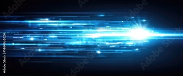 Fototapeta Abstract digital speed lines