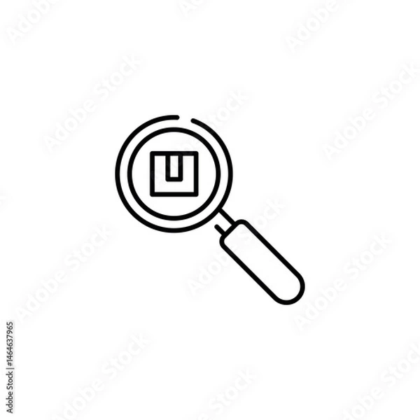 Fototapeta Package tracking icon. Simple package tracking icon for social media, app and web design. Vector illustration.