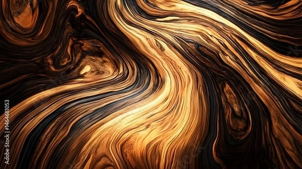 Fototapeta Captivating Wooden Texture with Fluid Swirls and Waves