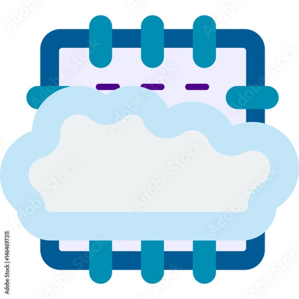 Fototapeta Cloud Integration Icon